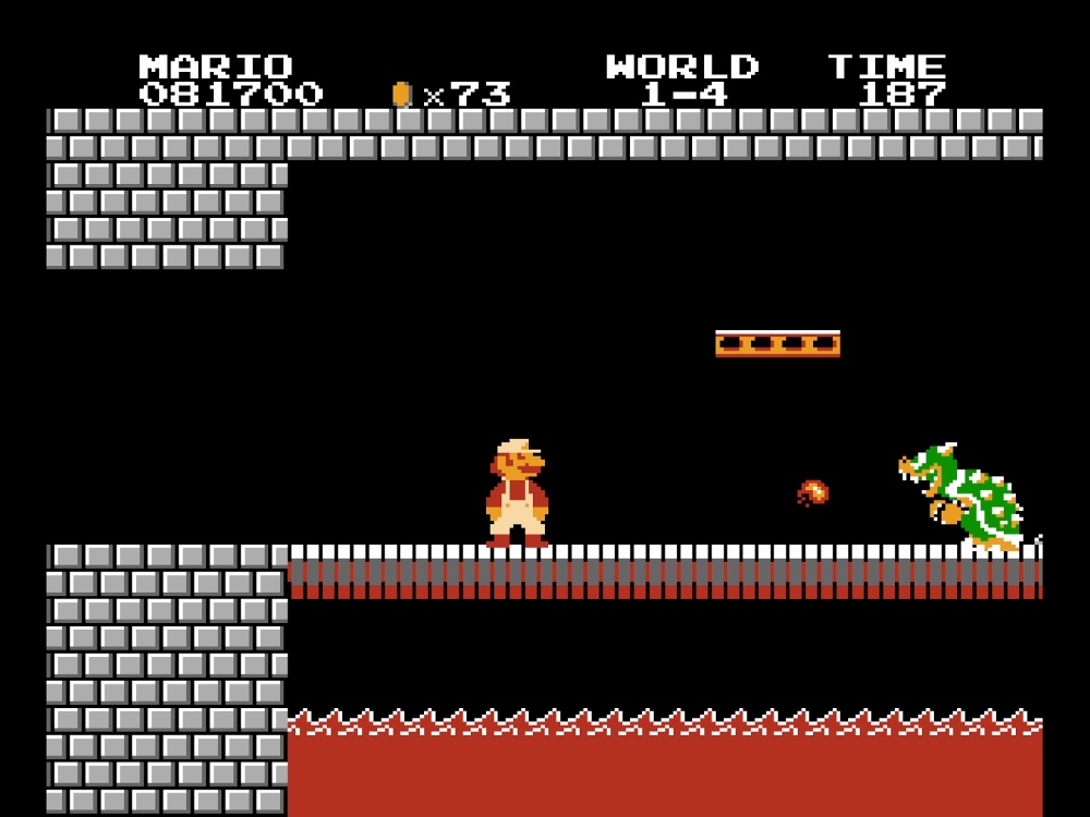 Gameplay of Super Mario Bros. for NES